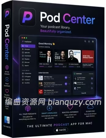iPod 无损音乐管理同步工具 PodCenter 1.2.3 MacOS