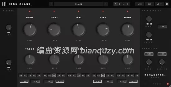 无源并联五段模拟均衡插件 Remanence Audio Iron Glass v1.1.6 MacOS