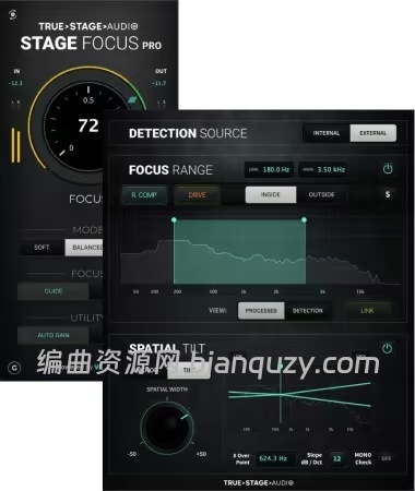 智能音频清晰度与空间聚焦增强插件 True Stage Audio Stage Focus Pro 1.0.0 WIN