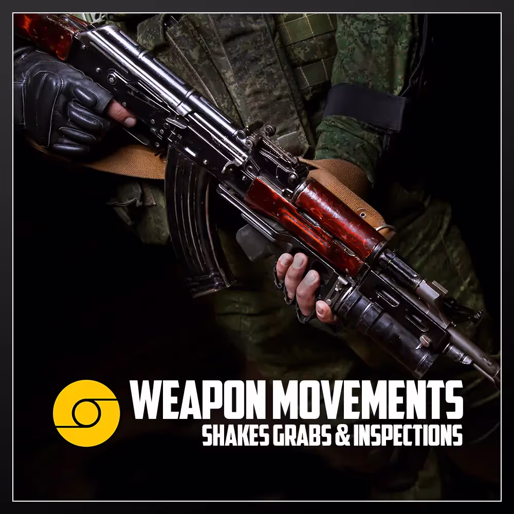 专业枪械动态音效素材库 Aftertouch Audio Weapon Movements Shakes Grabs And Inspections WAV-FANTASTiC