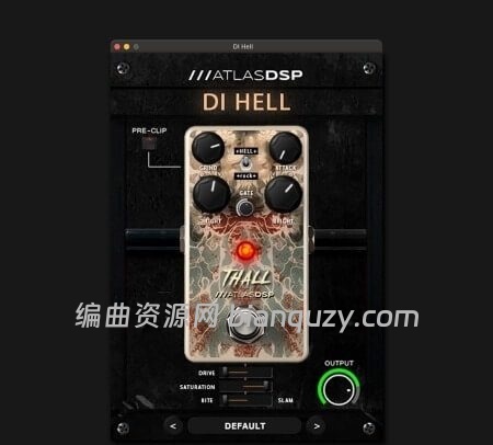 吉他与贝斯高增益失真及音色塑造效果器 AtlasDSP DI Hell v2.0 Win/Mac