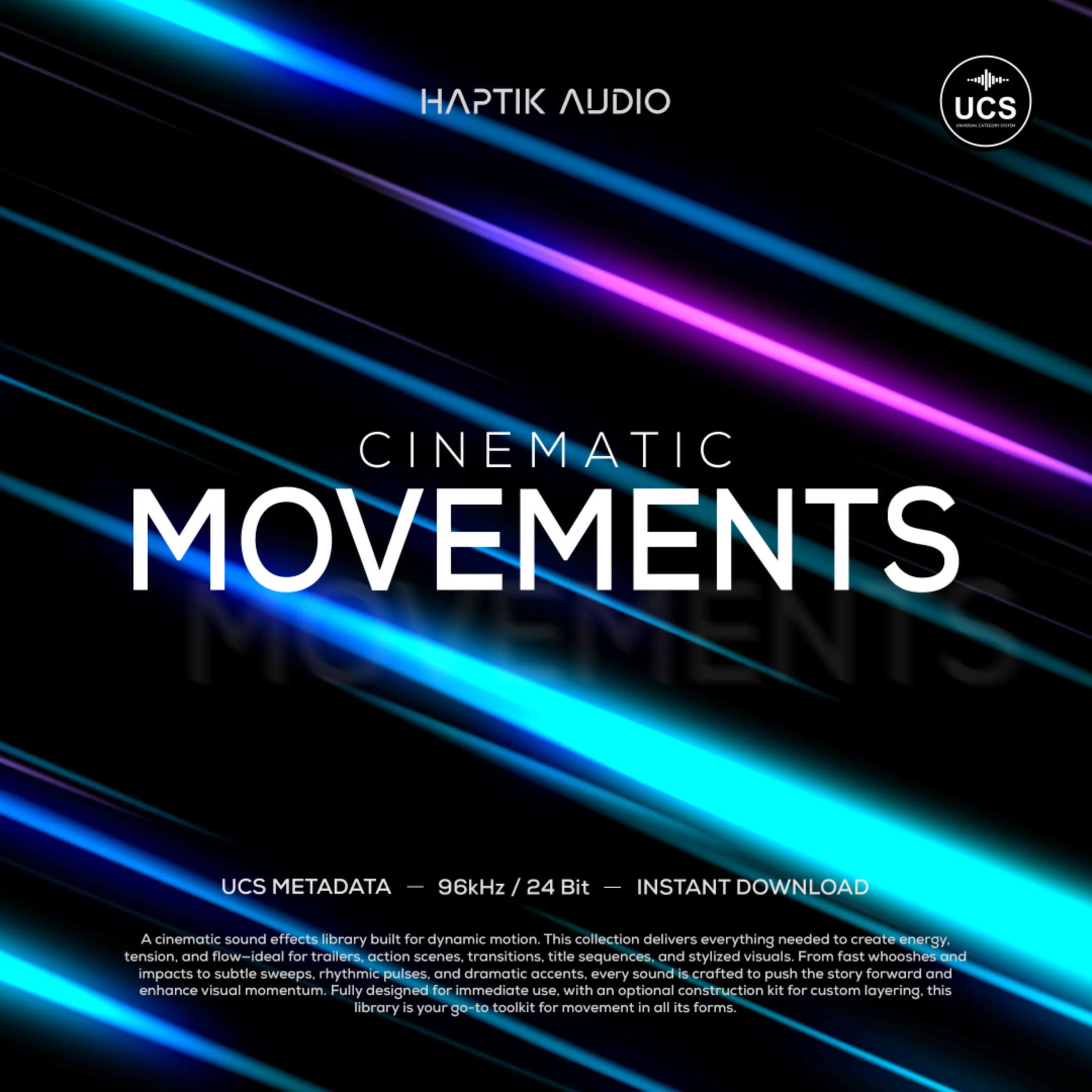 电影级动态特效声效库 Haptik Audio Cinematic Movements Bundle WAV-FANTASTiC