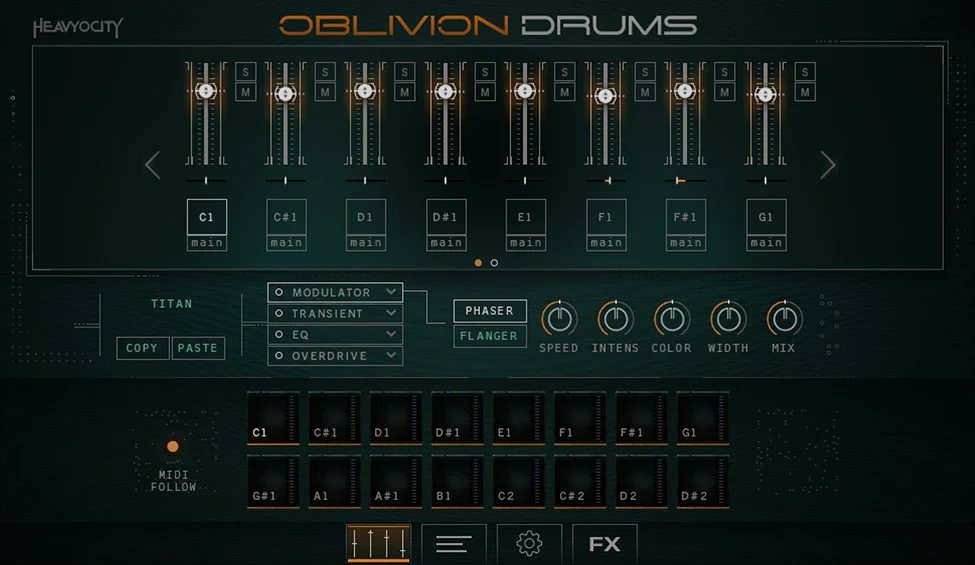 极具侵略感的重型鼓组 Heavyocity Oblivion Drums KONTAKT