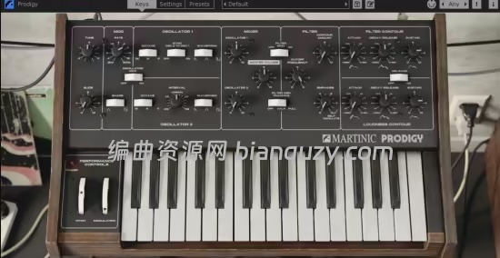复刻 1979 年经典 Moog Prodigy 硬件单音合成器 Martinic Prodigy 1.0.1 WIN