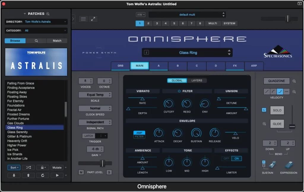 Omnisphere电影级氛围预置包 Tom Wolfe Astralis (Binaural Edition) for Omnisphere Presets-ARCADiA