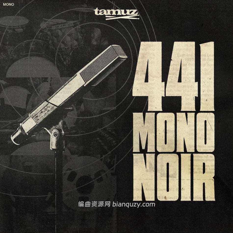 单麦克风录音鼓组采样包 Tamuz 441 Mono Noir Single Mic Drum Breaks WAV-FANTASTiC