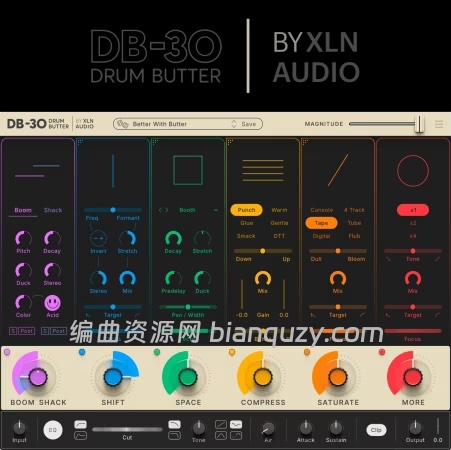专为鼓和打击乐器设计的模块化多重效果处理器 XLN Audio DB-30 Drum Butter 1.1.3 MacOS