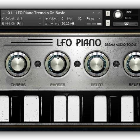 小巧的R&B电钢—Dream Audio Tools – The LFO Piano v1.5 For Kontakt