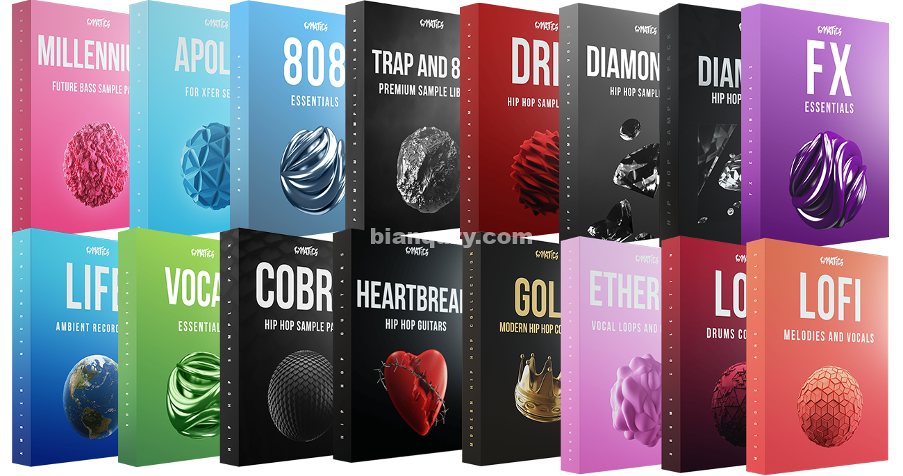 首发！Cymatics采样包最全合集近百套（最新采样包至2020.4）